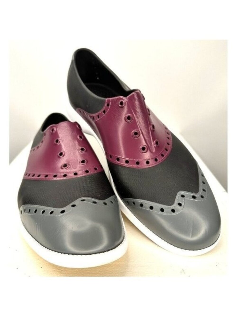 BiiON Golf Shoes W10 M8 Waterproof Spikeless EVA Slip On Sneaker Oxford Washable